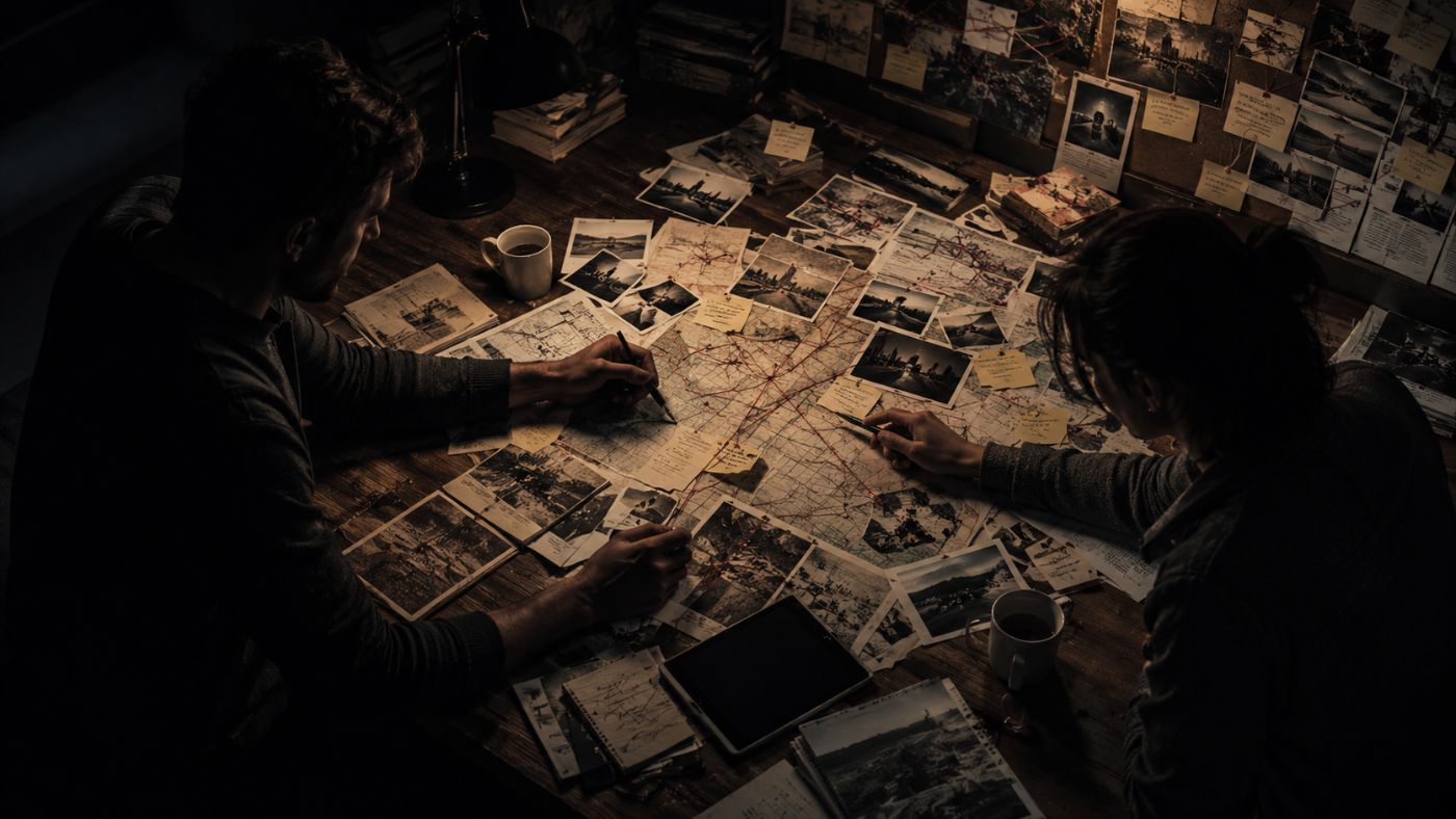Couple investigating a case